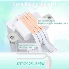 Enfriador de aire para CPU Thermalright Assassin X 120 Refined SE, AX120 SE, 4 tubos de calor, ventilador silencioso PWM TL-C12C con rodamiento S-FDB, para AM4 AM5/1150/1151/1200/1700 - AX120R SE Blanco - Ver 3