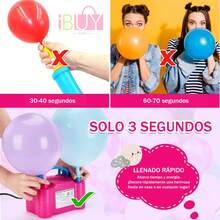 Inflador de globos eléctrico, soplador de globos, inflador de globos multifunción, inflador de globos portátil, inflador de globos, inflador de globos eléctrico, bomba eléctrica, inflador de globos, inflador de globos eléctrico portátil de doble boquilla, bomba de aire eléctrica para inflar globos, herramienta que puede inflar dos globos al mismo tiempo, fácil de usar, fácil de transportar, suministros para fiestas, adecuado para fiestas, bodas, regalos, Navidad, decoraciones de Halloween (rosa rojo)