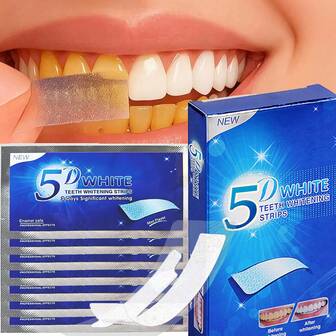 Tiras blanqueadoras para dientes sensibles, tiras blanqueadoras efectivas que ayudan a reducir la sensibilidad, tiras blancas que ayudan a eliminar las manchas