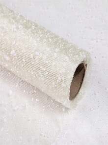 New 2026 Shimmering Leaf Tulle Ribbon, 19.7 Inches Wide And 4 Yards Long, Snowflake Tulle Fabric Ribbon, Suitable For Thanksgiving, Halloween, Christmas Gift Wrapping, DIY Ballet Tutu Sewing, Bow Wedding Thanksgiving Decorations, Craft Materials, Party Supplies And Holiday Decorations. - Multicolor - View 14