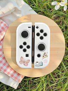 猫咪蛋糕、樱桃、郁金香图案保护壳，兼容Switch、新款Switch 2 (2025)/Switch NS/Switch OLED，无需取下保护壳即可安装在底座上，通用游戏手柄保护套，Switch游戏配件，防摔、防滑、防刮，时尚优雅，适合秋季、圣诞节、返校季、冬季等各种场合。 - 彩色 - 查看 10
