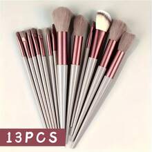 13pcs Soft Makeup Brush Set, Suitable For All Beauty Needs From Beginners To Professionals. Perfect Gift Choice For Birthday, Christmas And New Year