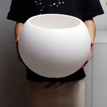 极简奢华圆形球形花盆，适用于室内客厅、书房、卧室、电视柜装饰，加厚树脂材质，适合种植天堂鸟和龟背竹等植物。 - B - 查看 13