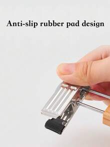 9pcs Wooden Pants Clips Multifunctional Clips Wooden Clothes Hanger - Yellow 3 - View 11