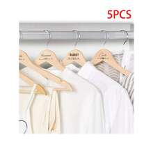 Móc treo quần áo bằng gỗ dày, khắc tên theo yêu cầu, quà tặng cô dâu/phù rể/phù dâu/Ngày của Mẹ/Ngày của Cha, móc treo quần áo thủ công, móc treo quần áo bằng gỗ nguyên khối, quà tặng tân gia. - Màu gỗ - Xem 9