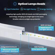 Tube Honeycomb Ceiling Lighting Ultra Bright Hexagon Garage Lights, 720W 86400LM 6500K Hexagon LED Light Garages With Rectangle Frame. 14 Grid Honeycomb Hex Led Lights System, For Garage, Basement, Warehouse, Auto Beauty Shop, Car Detailing Shop - 查看 5