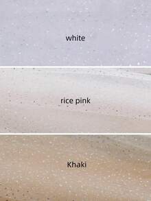 1件闪亮星光新娘头纱，闪光薄纱，打造梦幻婚礼，闪亮薄纱婚礼配饰，长款薄纱设计，优雅婚礼，秋季女装 - V101 - 查看 4