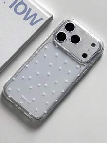 闪亮星空透明手机壳，兼容 17 Pro Max/16/15/14/13/12 Pro Max/11，可爱梦幻闪亮防震保护套，韩版风格礼物 - 滿屏白星星 - 查看 5