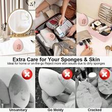 Silicone Sponge Holder, Breathable Sponge Case Business, Travel Or Daily, Fit All Sponges Pink - 粉紅色*1 - 查看 8