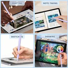 IPad Apple Pencil 9th&10th Generation, Fast Charge Stylus Pen For Palm Rejection And Tilt Sensitivity, Compatible With IPad Pro 11/12.9in, Mini 5/6, IPad 6/7/8/9/10, Air 3/4/5 (White) - Màu tím - Xem 7