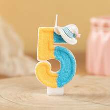 2-Color Blue Witch Hat Numeral Birthday Candles, Holiday Theme Cake Topper, Birthday Party Decorations And Suitable Small Gifts, Creates Holiday Atmosphere