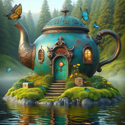 5D DIY钻石画套装，茶馆设计，全钻钻石画套装，多种尺寸可选，5D全钻钻石画DIY，包装精美，适合家居装饰，客厅、厨房、卧室墙面装饰，礼品，适合初学者和成人放松身心，是馈赠亲朋好友的理想之选。