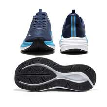 Men's Slip-On Walking Shoes - Hands-Free Running Tennis Sneakers With Cushioning, Non-Slip Gym Workout Athletic Shoes For All-Day Comfort & Style - Màu xanh lam - Xem 7