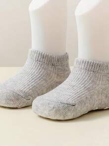 6 piezas/12 piezas Calcetines antideslizantes para bebé, aptos para todas las estaciones, calcetines para niños pequeños