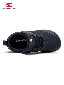 HOBIBEAR Kids Sports Shoes, Boys & Girls Hook And Loop Wide Fit Shoes, Comfortable Dirt-Resistant Flat Shoes, Simple Rubber Sole Anti-Slip Wear-Resistant Children Shoes, Mesh Breathable Casual Shoes, Navy Blue, Suitable For Spring, Summer, Autumn