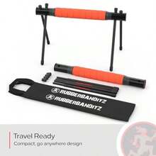 Rubberbanditz Parallette Parallel Bars And Dip Station At Home Gym Workout Equipment L-Sit Bars And Calisthenics Equipment For Home. Perfect For Push Ups Dips Handstands And Gymnastics. - Collapsible & Portable - View 4