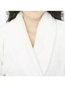 1 件冬季花卉羊毛睡袍浴袍，加厚连帽长毛绒睡袍，舒适温暖，蕾丝睡衣 - 彩色 - 查看 10