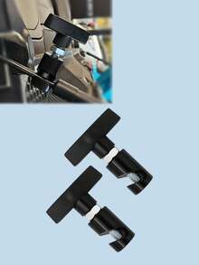 2pcs Aluminum Alloy T-Handle Clamp, Anti-Slip Anti-Pinch Safety Stopper, Suitable For Engine Hood, Trunk, Car Window Regulator, Roof Rack, Engine Hood Fixator, Fixator, Anti-Slip Fixing Tool