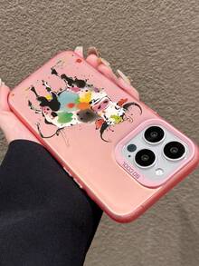 1个圣诞雪人设计时尚粉色手机壳，提供全方位防摔防刮保护，适合日常使用和旅行，兼容 XR/11 Pro Max/7P/8P/12 Pro/12 Pro Max/13 Pro/13 Pro Max/14 Pro/14 Pro Max/15 Pro/15 Pro Max/14/15 Plus/16E/16 Pro/16 Pro Max/SMART8，Galaxy A55/A15/S23/S24/S25 Ultra - 粉色 - 查看 8