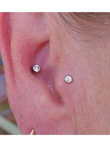 Fake Nose Stud Fake Nose Ring Stud Fake Nose Piercing Fake Lip Ring Fake Earrings Stud Silver Gold Fake Cartilage Helix Earring Clip On Earring Hoop Fake Eyebrow Ring Fake Bridge Piercing - Nhiều màu - Xem 9