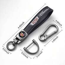 4PCS Tire Valve Caps& Keychain Set, Universal Fit With Various Automotive Brands, Metal Anti-Rust Valve Stem Caps Car Accessories Gift (VK005) - Cadillac - View 4