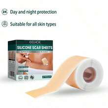 1.57 x 59 英寸硅胶疤痕贴,自粘式硅胶疤痕贴,用于覆盖疤痕,可重复使用,适用于术后疤痕,专业用途 - 彩色 - 查看 8