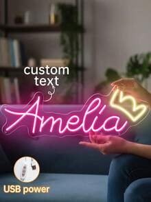 لافتة نيون مخصصة بالاسم، ديكور جداري شخصي، ديكور حفل زفاف، لافتة نيون باسم، لافتة نيون LED للمراهقين، هدايا شخصية، ديكور غرفة النوم، ديكور المنزل إضاءة LED USB، هدية عيد ميلاد، أعطها له أو لها، يوم الشباب، عيد الأب، حفل التخرج، حفل الزفاف، غرفة المعيشة بالمنزل، غرفة النوم، المكتب