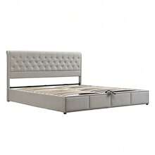 Bed Frames - Gray + Linen + 160cm*200cm - View 8