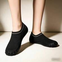 Women's Barefoot Water Socks, Quick Dry Aqua Shoes: Anti-Slip Rock Protection, Suitable For Hiking, Kayaking And Beach - Black - View 5