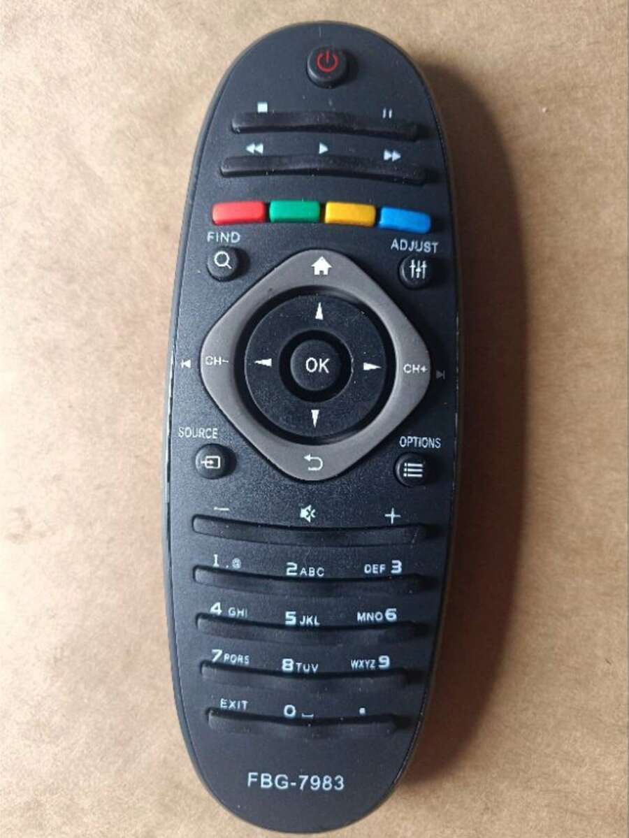 Controle Remoto Tv Phi,lips compatível com 23pfl3406 Le-7983 - Sky-7983 - Preto - Visão 1