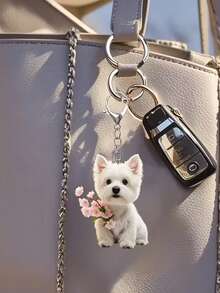 Móc khóa acrylic hình trái tim chú chó poodle dễ thương 2D - Mặt dây chuyền kiểu hoạt hình, thiết kế móc càng cua, phù hợp với chìa khóa xe hơi, ba lô và túi xách, có thể dùng làm phụ kiện trang trí túi xách, đồ trang trí xe hơi, phụ kiện túi | Thiết kế ngộ nghĩnh | Chất liệu acrylic, phụ kiện ví và điện thoại nữ, quà tặng cho bạn bè, gia đình, bạn gái, phụ kiện ngoài trời, đồ dùng tiệc tùng, quà tặng, quà lưu niệm, quà tân gia hoàn hảo - Nhiều màu - Xem 8