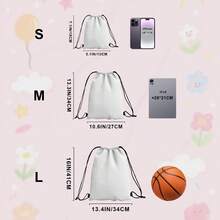 1pc Customized Personalized Drawstring Backpack, Custom Photo Exclusive Travel Bag, Lightweight Cinch Sack Suitable For Sports, Daily Use, Gym, Swimming, Fitness, After-School Club - Multicolor - View 4