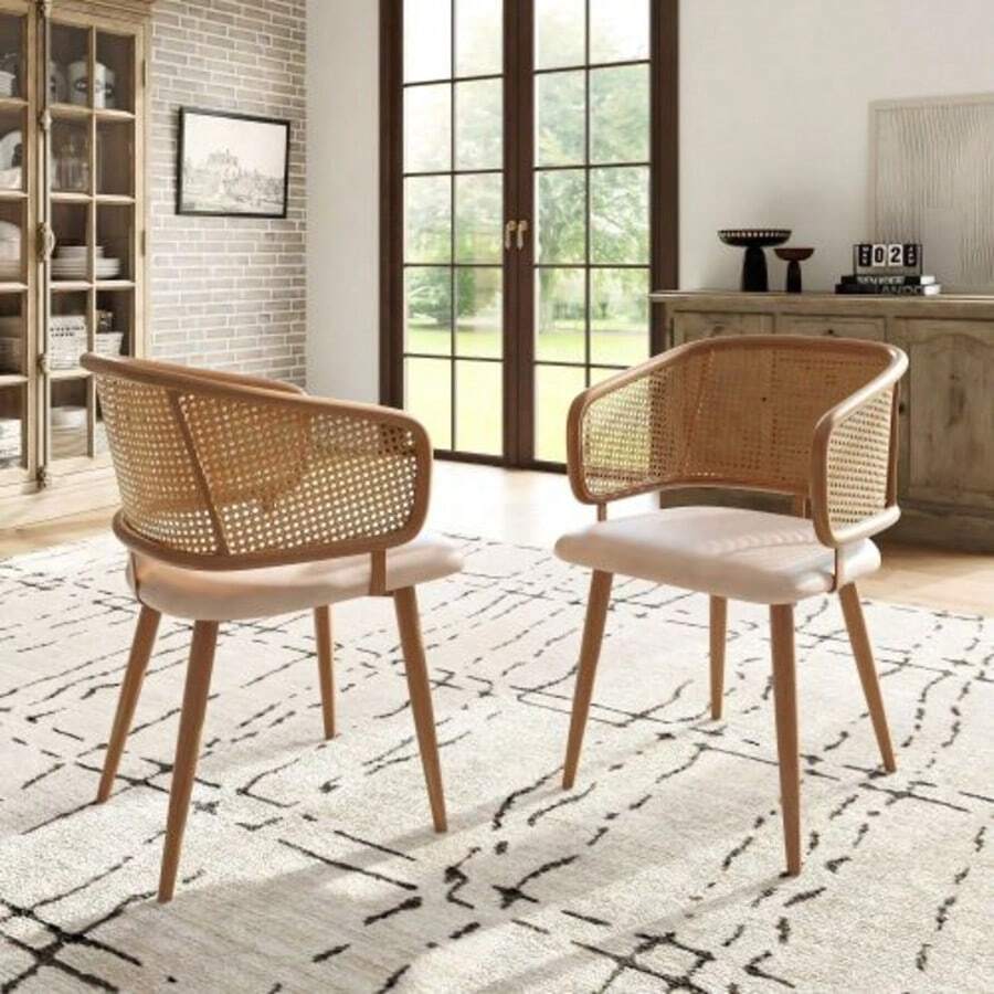 Dining Chairs - Beige Brown - View 1