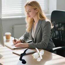 优雅侧装式眼镜架，简约黑色设计，时尚桌面或床头收纳方案，是节日、圣诞节、新年礼物的理想之选，也是桌面配件、时尚眼镜架的理想之选，采用塑料材质，可作为桌面眼镜架或桌面收纳架使用。 - 彩色 - 查看 7