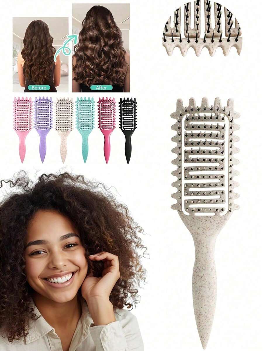 Lược tạo kiểu tóc xoăn, Lược tạo kiểu tóc xoăn, Lược tạo kiểu tóc xoăn, Lược chải tóc xoăn để chải và tạo kiểu tóc xoăn cho nam và nữ nhằm giảm hiện tượng tóc bị kéo và tách lọn, Lược chải tóc, Lược, Dụng cụ làm tóc, Sản phẩm và phụ kiện tóc cho tiệm cắt tóc, Đồ dùng làm đẹp thiết yếu khi đi du lịch