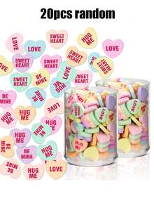 100/80/50/20/10 chiếc phụ kiện trang trí hình trái tim bằng nhựa màu pastel, thích hợp để trang trí bàn tiệc Ngày Valentine, lấp đầy bình hoa, làm giá đỡ nến nổi, trang trí nhà cửa cho đám cưới & tiệc tùng, đồ thủ công DIY, phụ kiện ốp điện thoại. - Nhiều màu - Xem 7
