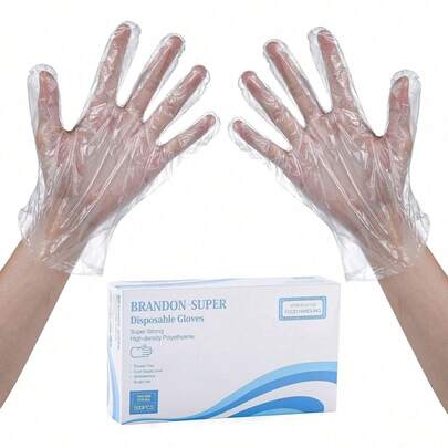 [100/200pcs Disposable Gloves] 100/200pcs Multi-Purpose Disposable Gloves | General Home Use, Hair Dyeing & Cleaning Tasks