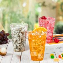 100 Count 14 OZ Gold Glitter Heavy Duty Large Plastic Cups, Disposable Plastic Glasses Tumblers, Elegant Wedding Birthday Christmas Party Cups - Gold - View 4