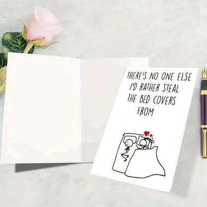 1pc - With Envelope, Memorable Anniversary Card Gift For Husband, Wife, Boyfriend, Girlfriend, Fiance