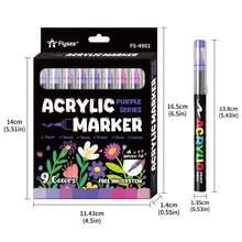 12-240 Colors Acrylic Marker Pens Set, Soft Tip Liquid Ink Markers, Watercolor Brush Pens For Art Painting, Calligraphy, DIY Crafts, Suitable For Students And Office Use - (Upgraded) Acrylic Markers - View 14