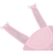 Red de Soporte Universal para Baño de bebé de Cinco Esquinas con Altura ajustable: Tela de Malla Transpirable y Diseño Antideslizante con Almohada de Esponja Suave y - Rosa - Ver 7