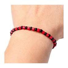 Pulsera de Orula y Eleggua 1 Hilo Protección Sabiduría Estabilidad Guía Espiritual Protección Constante Apertura de Caminos Oportunidades Nuevas accesorio navideño para regalos Christmas espiritualidad y vibras positivas en navidad navideñas - Amarillo, Verde, Negro y Rojo - Ver 3