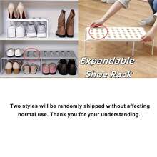 Adjustable Length Plastic Shoe Rack - Tiered Storage Rack, Expandable Shoe Organizer, Space Saving - Holds Sneakers, Slippers, Boots, Shoe Boxes, Suitable For Closet, Dorm, Living Room, Kitchen, Bathroom, Adjustable Rack, Spice Rack, Storage Shelf - Multicolor - View 12