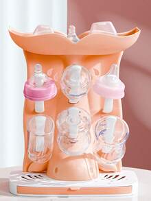 1pc Baby Bottle Drying Rack, Inverted Cup Drainer, Detachable & Space-Saving Baby Bottle Storage & Drying Rack, Kitchen Organizer, Kitchen Accessories