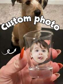 Customized Photo Wine Glass, Personalized With Photo And Text, Photo Wine Glass, Customized Birthday Wine Glass, Multifunctional Wine Glass, Fun Single Party Wine Glass, Party Gift, Newlywed Portrait Wine Glass, Wedding Wine Glass, Girlfriend Travel, Single Party Gift - Multicolor - View 5