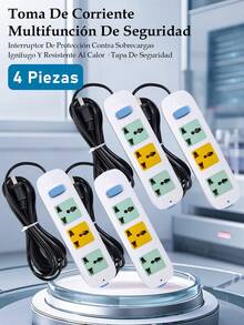 3 enchufes - 4 piezas