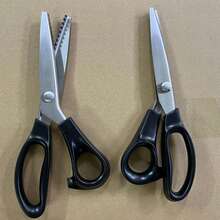 Triangular Teeth Stainless Steel Hand Tooth Cutting Cloth Cutting Cloth Sewing Scissors Pattern Cutting Lace Cutting Wave Paper Cuttings Triangular Serrated Hand Cloth Pattern Lace Cutting - Black - View 13