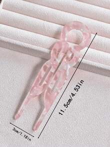 8支/4支/1支复古优雅休闲大号11.5厘米醋酸纤维发簪，法式别致发髻造型发饰，简约时尚发夹，适合日常及节日佩戴，女士节日礼物 - 彩色 - 查看 6