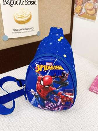 Bolsa de Peito/Bolsa de Ombro  Homem-Aranha, Mini Bolsa de Peito Impressa Fofa de Desenho Animado, Presente de Natal Leve para Família e Amigos