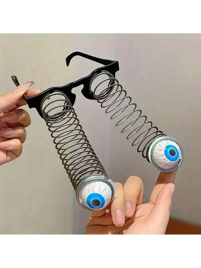 2pcs Crazy Eyes Glasses - Adult Party, Winter, New Year Funny Easy Wear Fashion - Party Supplies, Activity Fun, Holiday Glasses, Odd Design, Lightweight Frame, Prank Gift, Fun Accessory, Event Participants